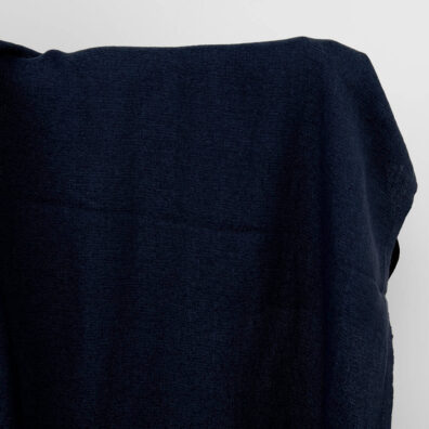 Ciemna żakardowa prana tkanina lniano - bawełniana