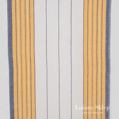 Śnieżnobiała tkanina w paski