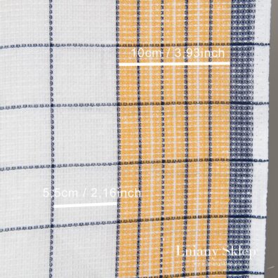 Tkanina waflowa na ścierki kuchenne.