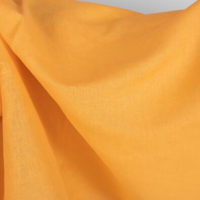 Jaskrawa, żółta tkanina lniano - bawełniana uniwersalna przeznaczona na szycie najróżniejszych produktów