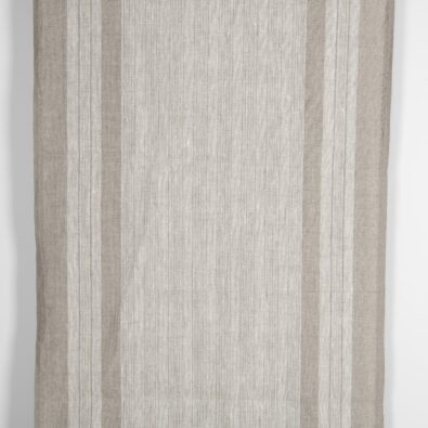 Szara tkanina wytkana w luźne paski