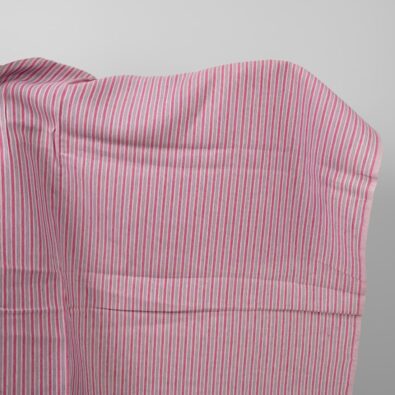Tkanina lniana w paski różowo - fioletowe