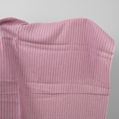 Tkanina lniana w paski różowo - fioletowe