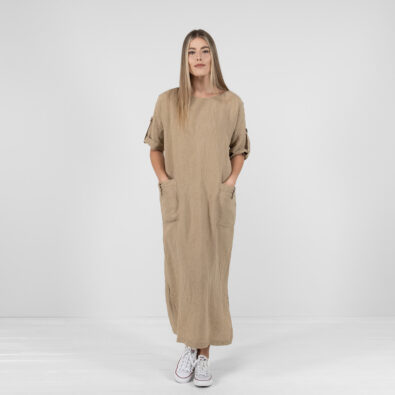 MAROCCO piaskowa sukienka