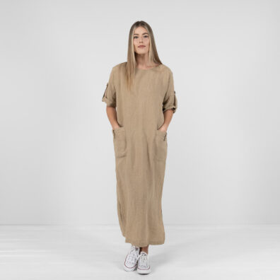 MAROCCO piaskowa sukienka