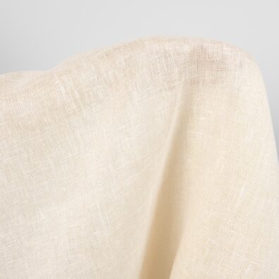 Len ze złotą nicią (poliester).