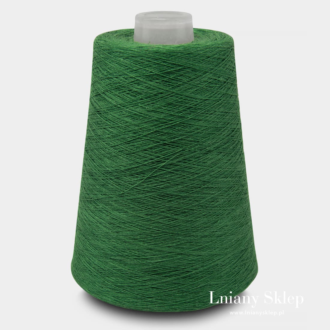 Przędza Lniana Zielony Świerk