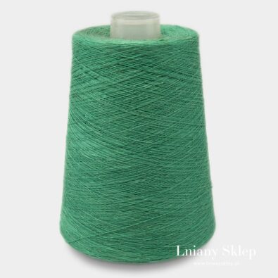 Przędza lniana kolor szpinak 9(10)