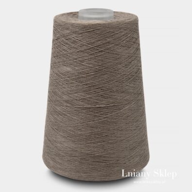 Przędza Lniana Brązowy Len