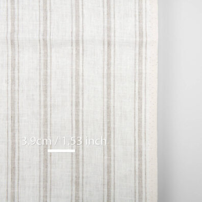 Mlecznobiała w paski tkanina ścierkowa. Tkanina na ścierki kuchenne. Szerokość 50cm.