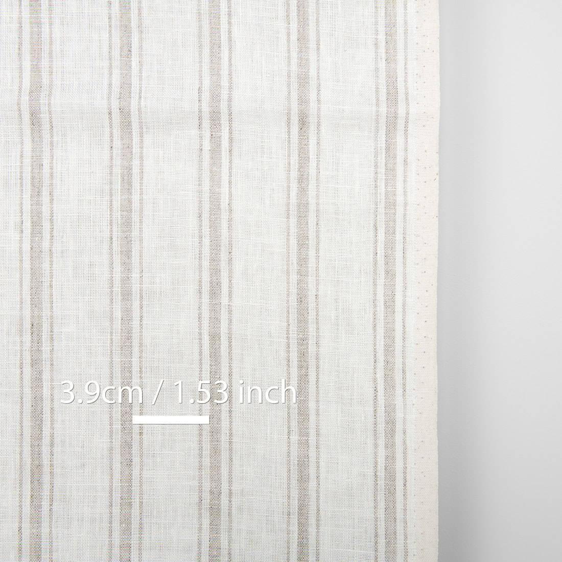 Mlecznobiała w paski tkanina ścierkowa. Tkanina na ścierki kuchenne. Szerokość 50cm.