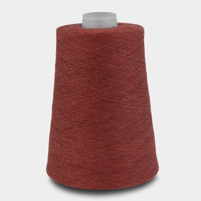 Brązowa przędza lniana