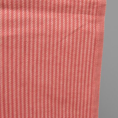 Czerwona tkanina wytkana splotem skośnym