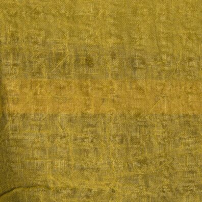 Prana lniana tkanina przeźroczysta żółta.