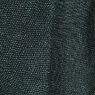 Lniana tkanina przeźroczysta ciemna zielona.
