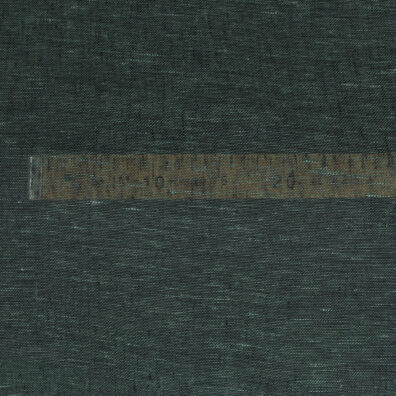 Lniana tkanina przeźroczysta ciemna zielona.