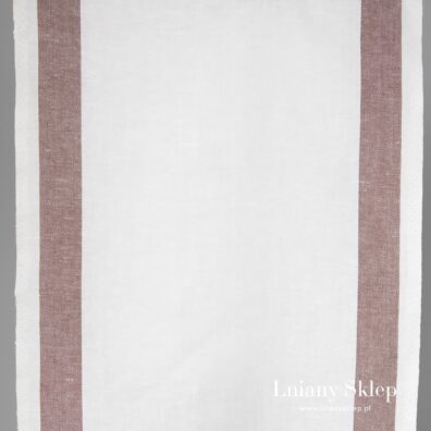 Wąska tkanina lniano – bawełniana w paski.
