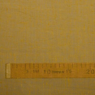 Żółlty len na firanki.