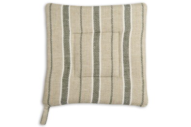 Zielony w paski uchwyt kuchenny