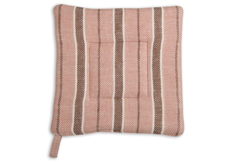 Brązowy w paski uchwyt kuchenny