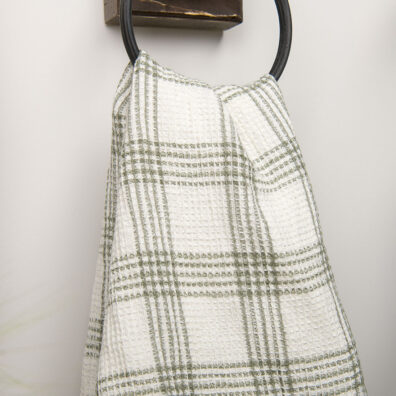 zmiękczanej tkaniny lnianej, wzór waflowy