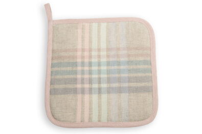 Uchwyt kuchenny w pastelowe paski