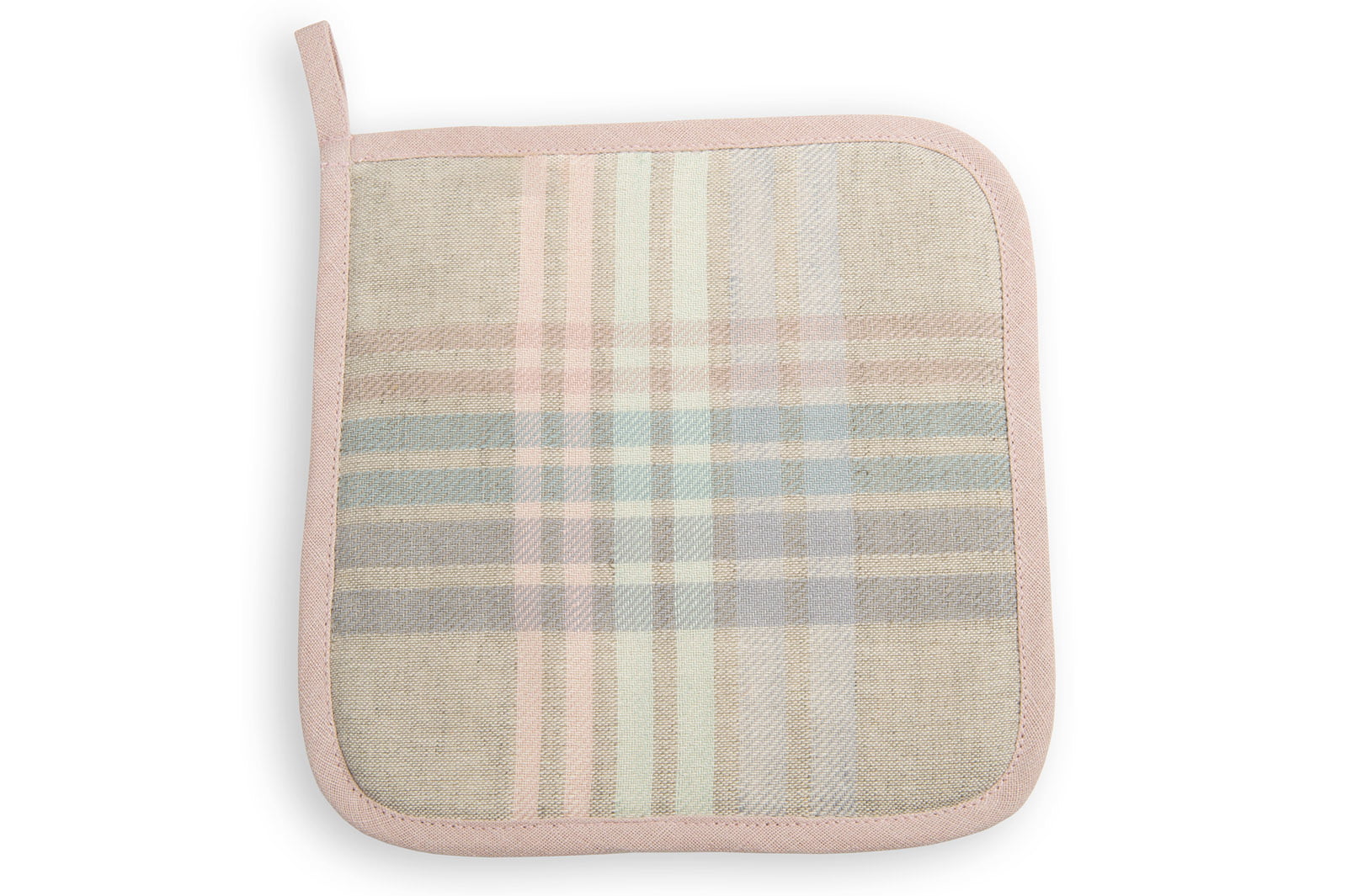 Uchwyt kuchenny w pastelowe paski