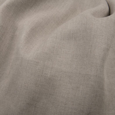 Lniana tkanina niebarwiona szara, szeroka