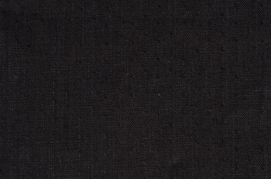 Czarna tkanina w kropki.