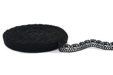 Czarna koronka lniana nr 7