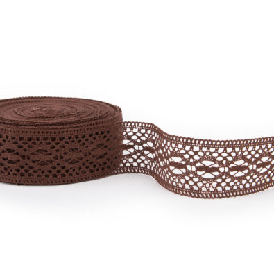 Brązowa koronka lniana Nr. 56