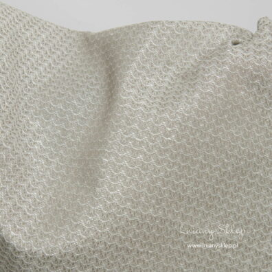 Lniano - bawełniana tkanina. Delikatne fale.