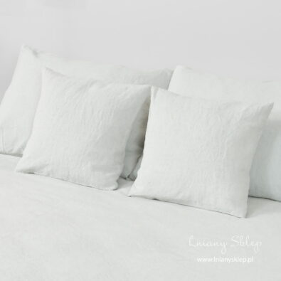 Poszewki, poszwa z pranej tkaniny len + bawełna.