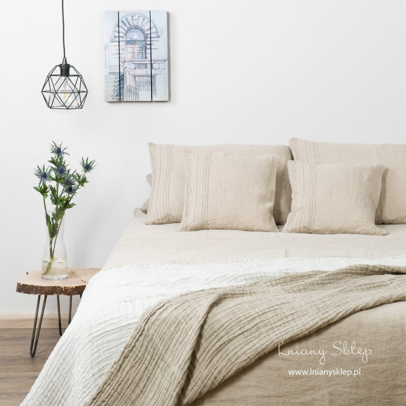 Pościel lniana z niebarwionego lnu &bdquo;Hrabia".