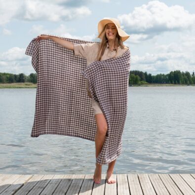 MARRE fioletowy ręcznik plażowy