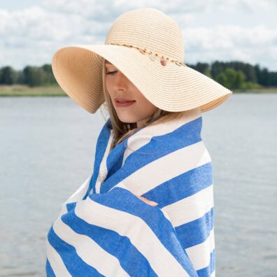 Ręcznik plażowy w pasy