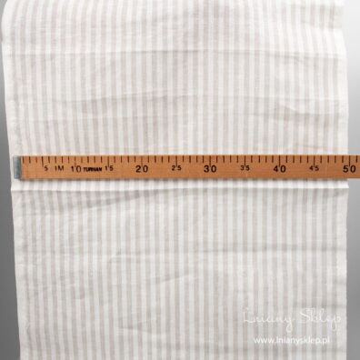 Len ścierkowy w pionowe pasy szerokie 7mm.