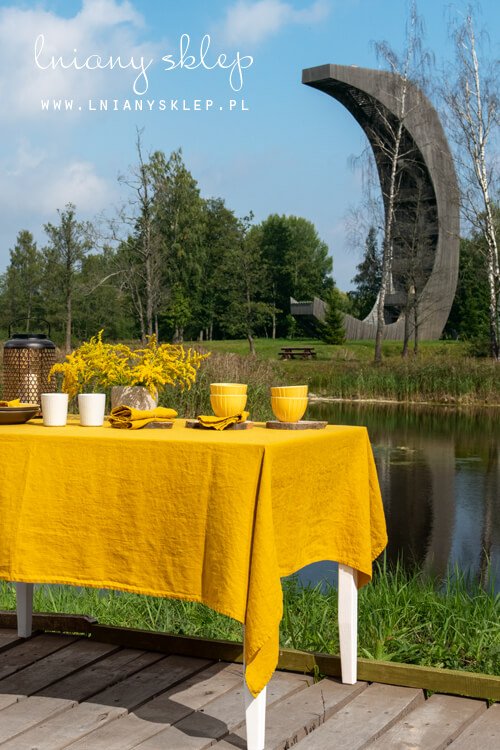 Jesienne obrusy lniane 1