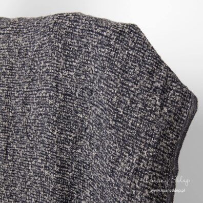 Tkanina przypomina dzianinę. Len, bawełna.
