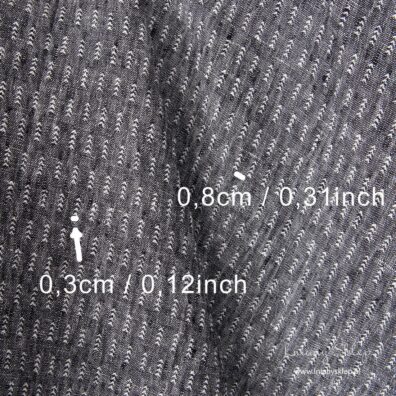 Prany len w białe wzory. Trochę matematyki.