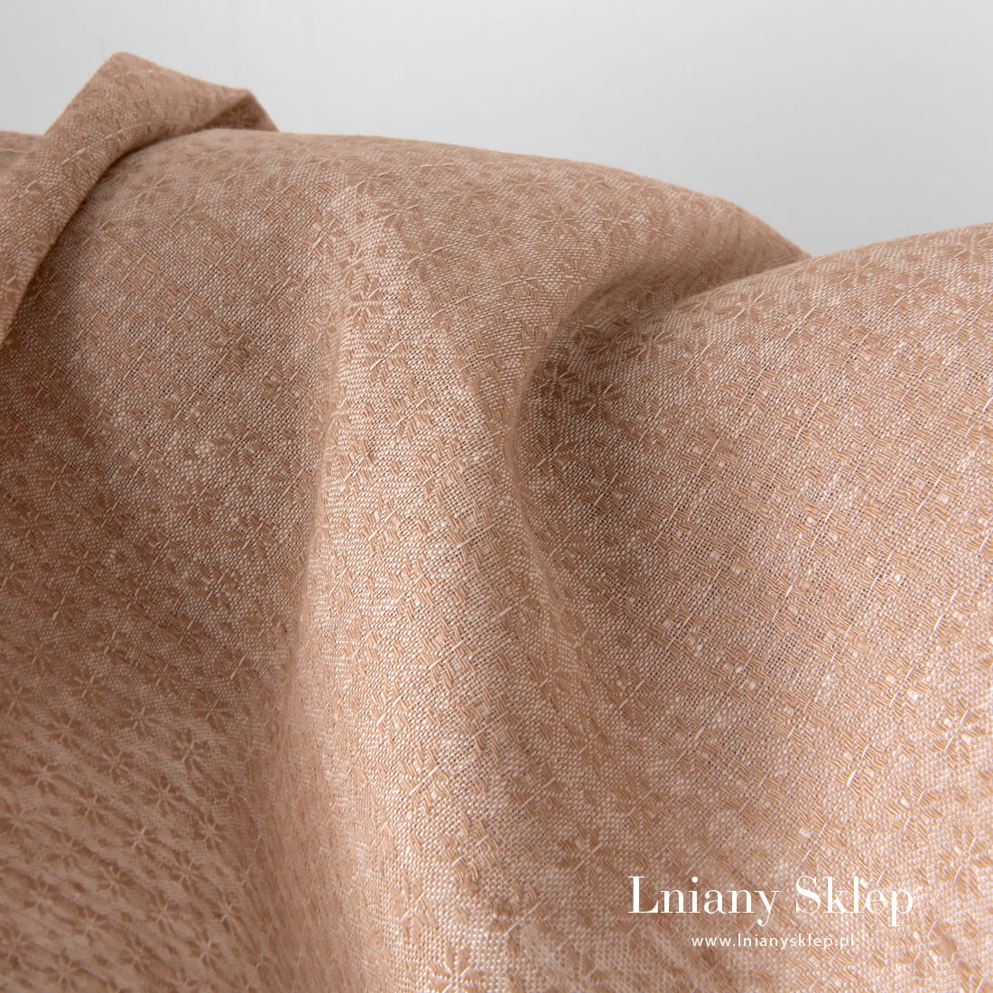 Len 100% w gwiazdki - śnieżynki.