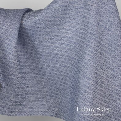 Błękitny len w gwiazdki.