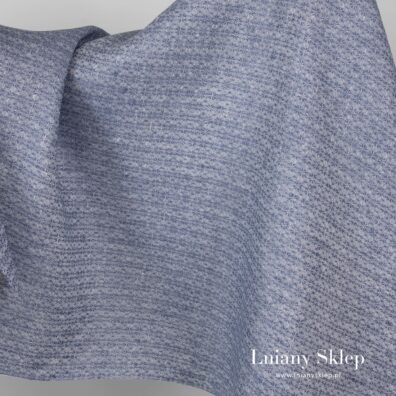 Błękitny len w gwiazdki.