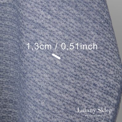 Błękitny len w gwiazdki. Trochę matematyki.