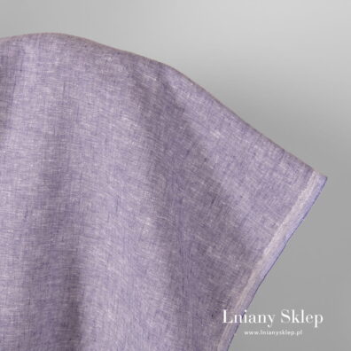 Tkanina iliowy melanż. 100% len.
