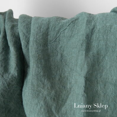 Prany len 100%. Morska zieleń.