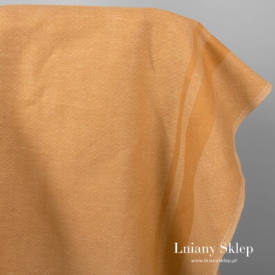 Jasny pomarańczowy len z domieszką.