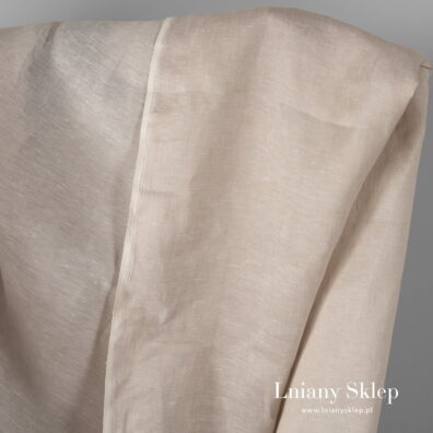 Dwustronny szeroki piaskowy len.