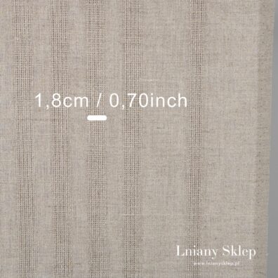 Piaskowy len ścierkowy. Rozmiary.