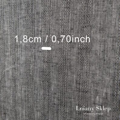 Ciemny 100% len ścierkowy. Rozmiary.